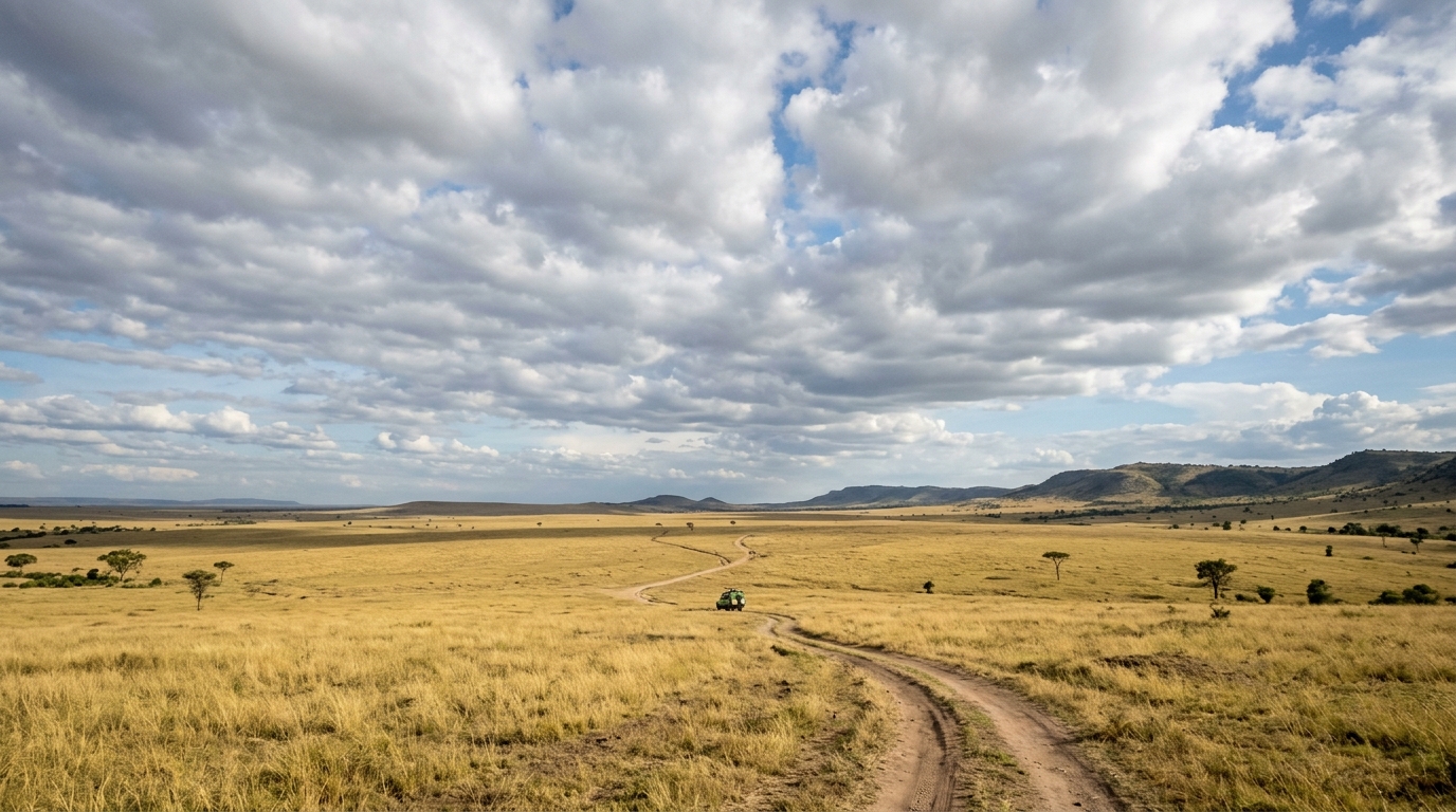 Northern Serengeti near Kogatende — empty plains with virtually no other vehicles, one of Africa's most exclusive safari experiences