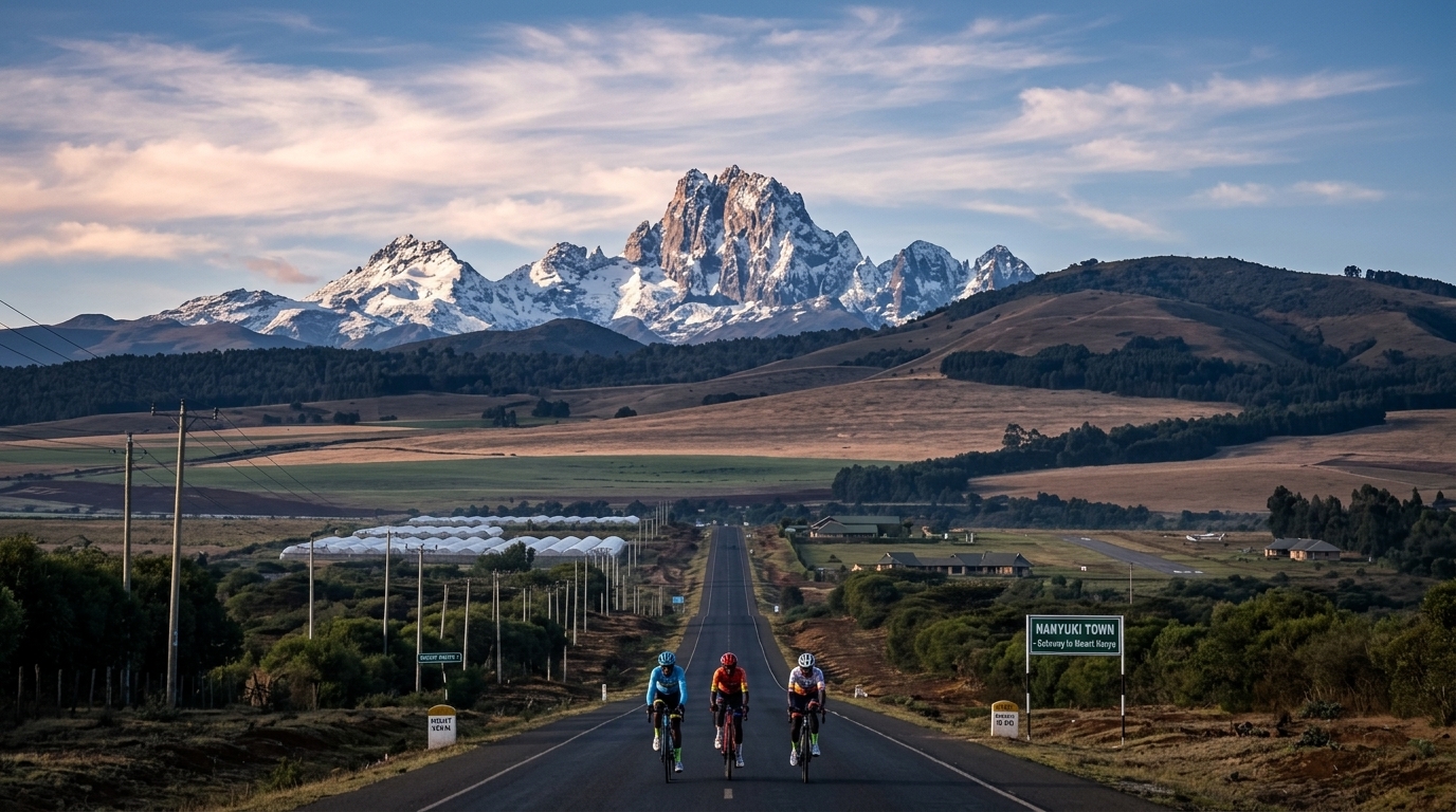 mount-kenya-nanyuki-landscape-weekend-trip. Mount Kenya visible from Nanyuki — the distinctive landscape feature that makes Nanyuki unlike any other Kenya weekend destination