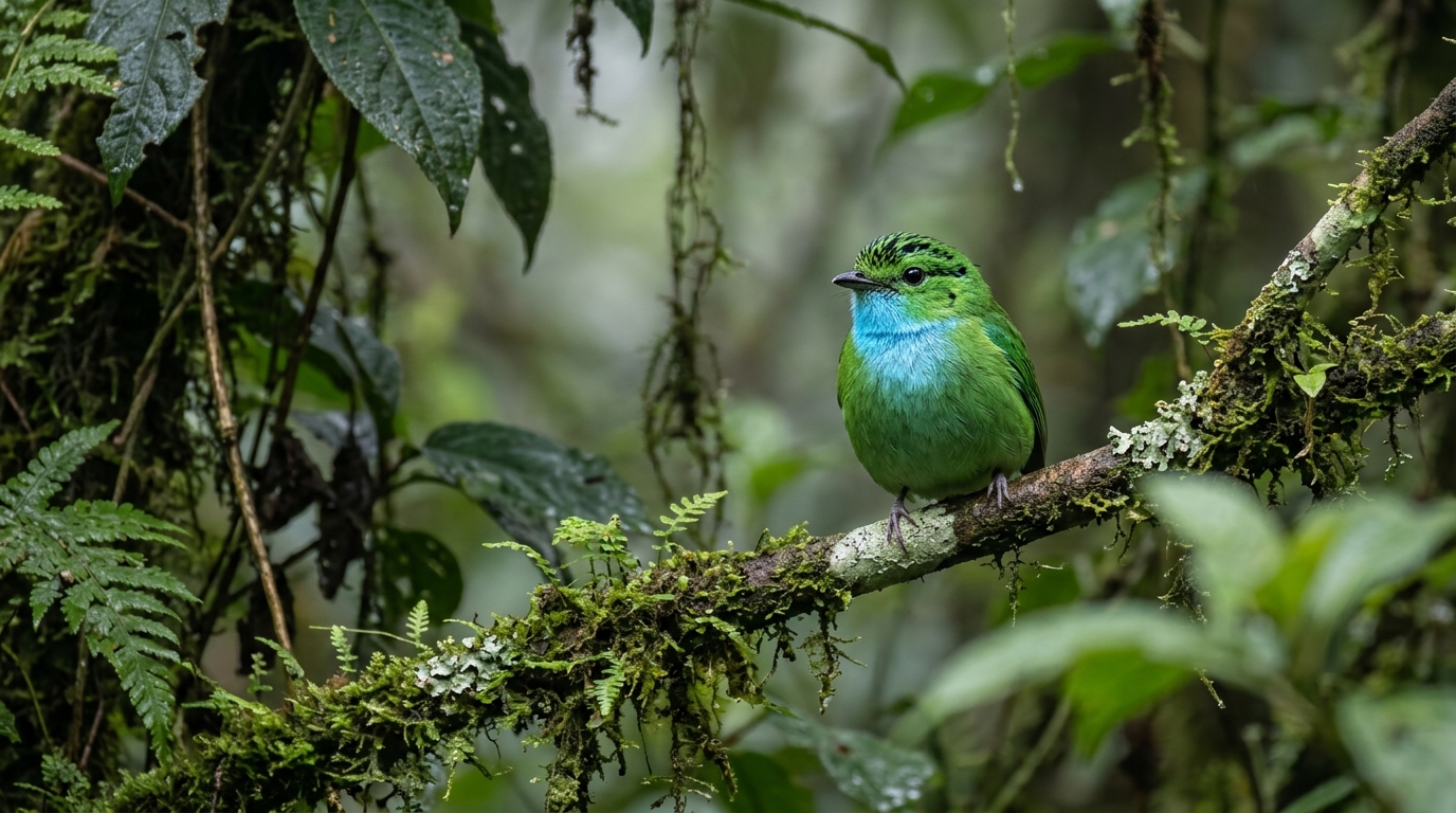 Albertine Rift endemic bird in Bwindi Impenetrable Forest Uganda — Bwindi holds 23 endemic species found nowhere else on earth